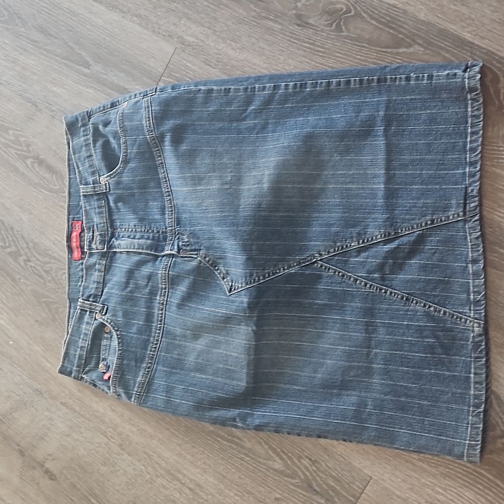 XL London Blue ViGOSS Jean Skirt